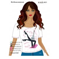 Жіноча футболка для вишивки бісером або нитками "Париж"